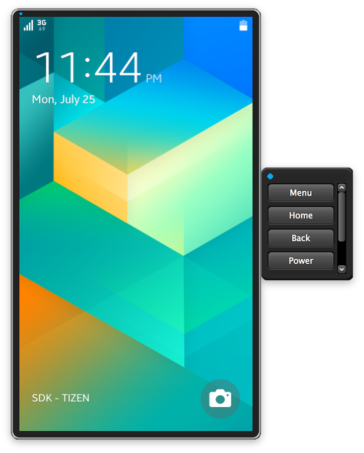 tizen studio running app on emulator wearable