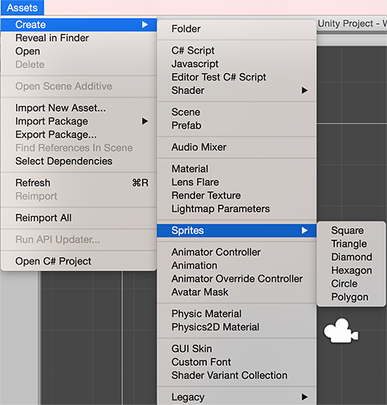 Accessing the Sprite Creator