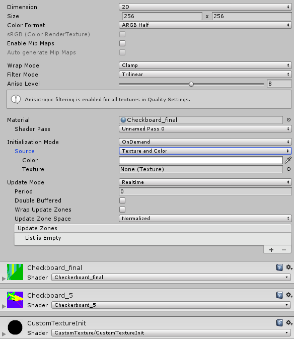 Unity Manual Custom Render Textures