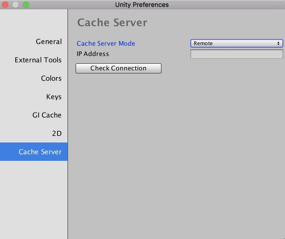 Import cache. Сервер Юнити. External Tools Юнити. CDA Server что это.