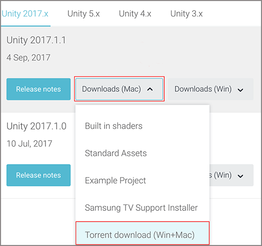 Unity 2017 download for mac windows 7