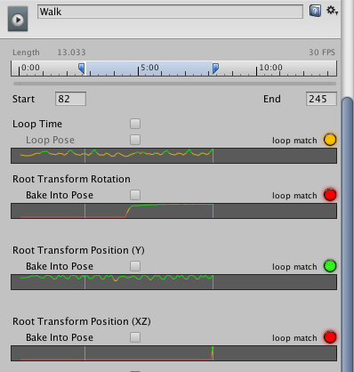 Clip ranges with bad match for Loop Pose