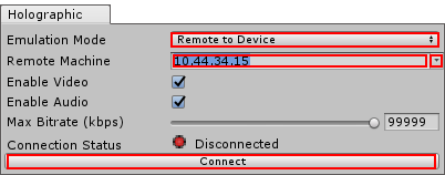 Configuring Remote to Device emulation mode