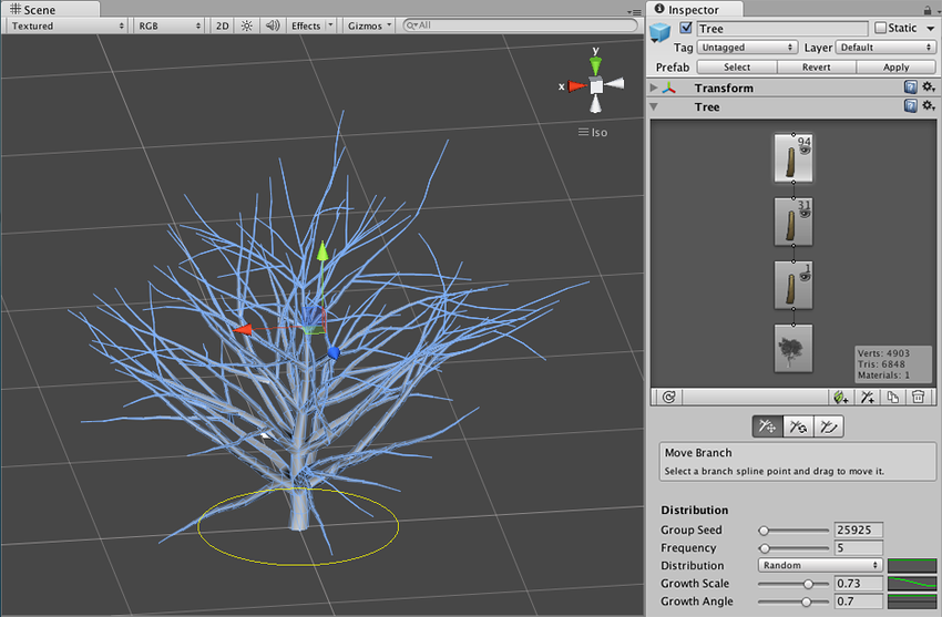 Unity trees