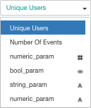 Parameter display options