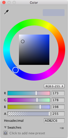 launch os x color picker terminal