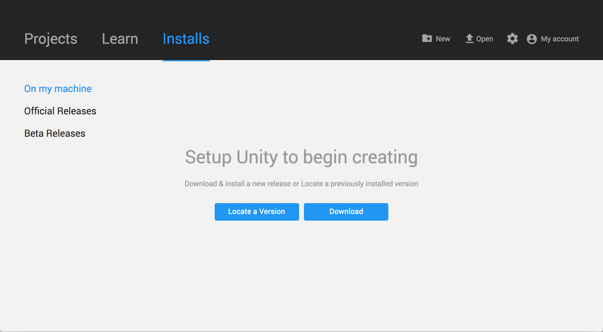 unity hub install