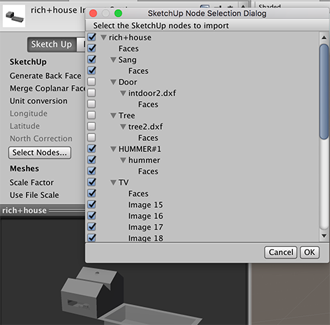 sketchup 17 how to shade pices of a model