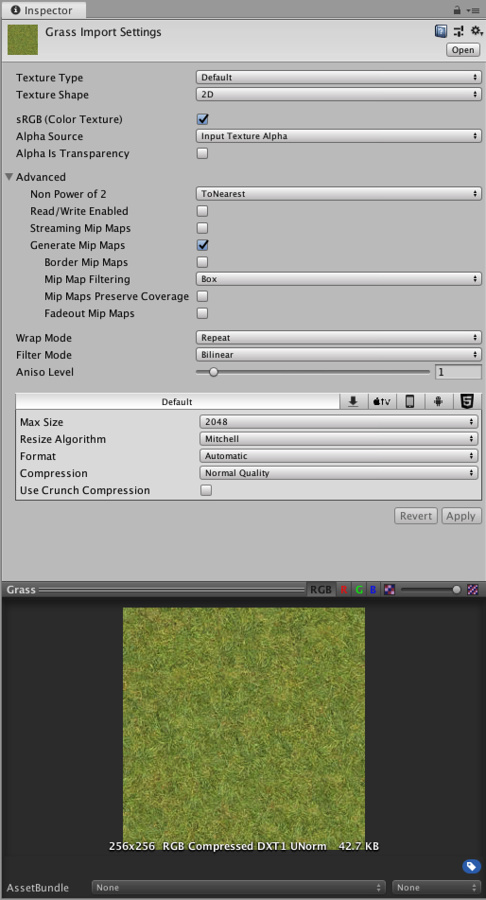 Unity Manual Textures