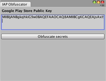 The Obfuscator window