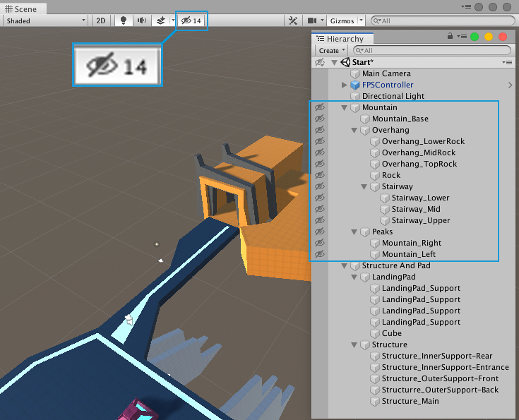 Unity Sceve Visibility controls  [UNITY TIP] Thread on Scene