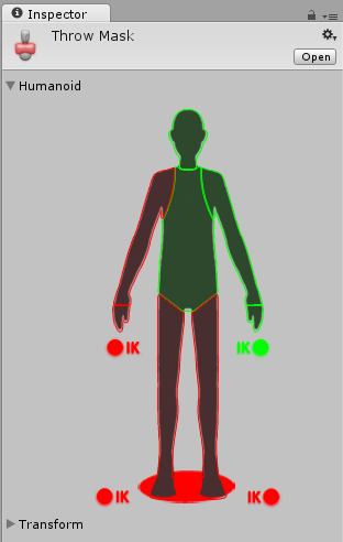 Defining an Avatar Mask using the Humanoid body