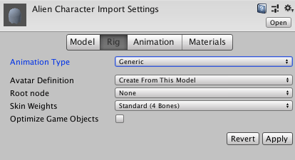 Your rig is non-humanoid (quadruped or any entity to be animated)