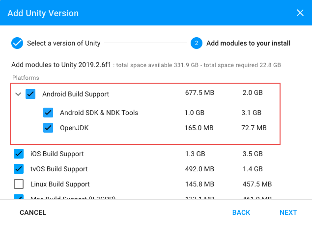 unity android ndk