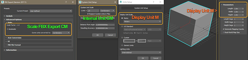 3ds max change units