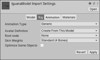 Unity Manual Importing Non Humanoid Animations - roblox mocap dancing commands earn buxgg