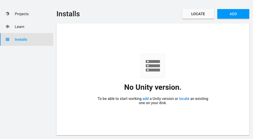 Unite instal the new for windows