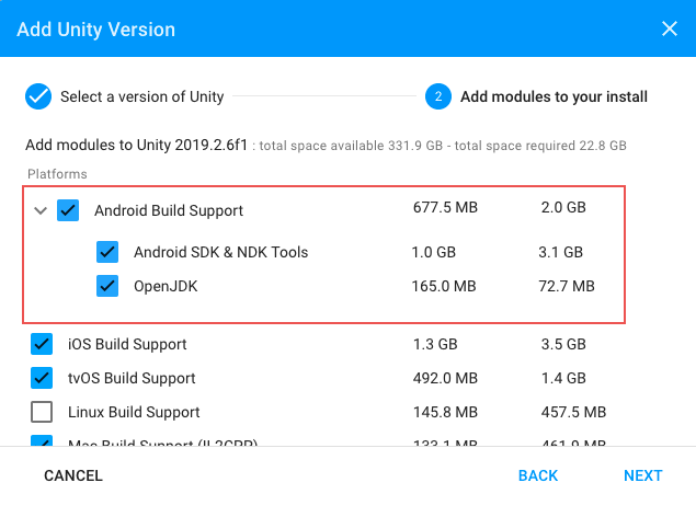 Unity - Manual: Android environment setup