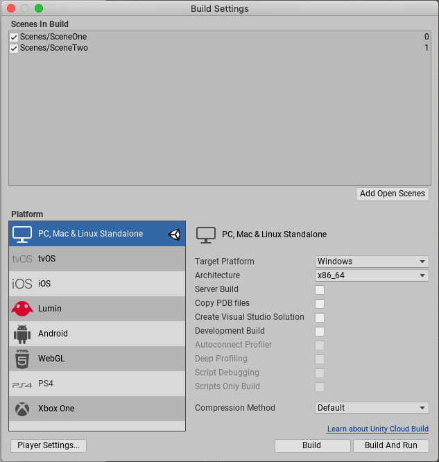 Standalone Player settings - Unity Manual