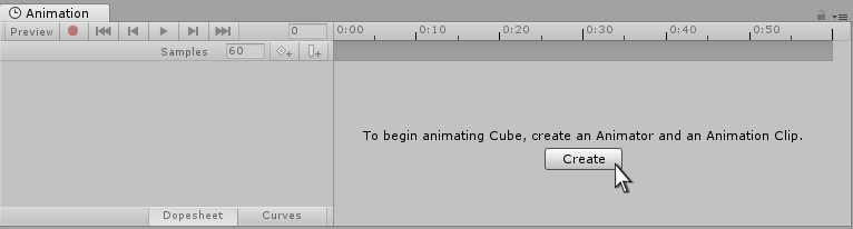 Fig 1: Create a new Animation Clip