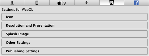 WebGL Player settings