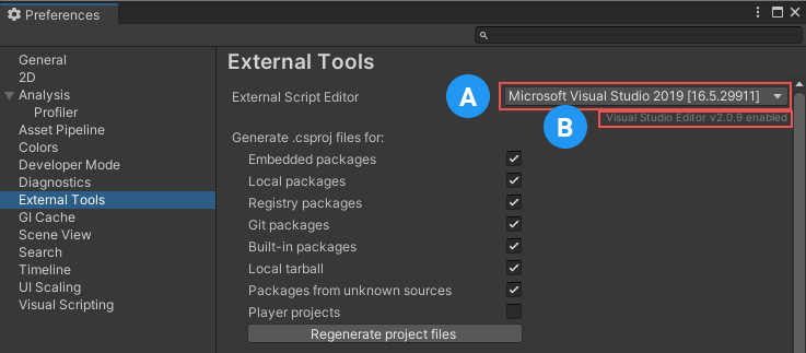 External Tool Settings