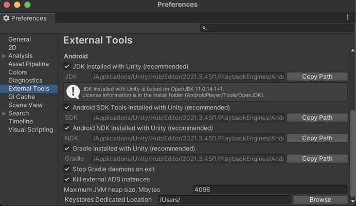 External Tools for Android