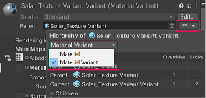 Convert to a Material from the Hierarchy view