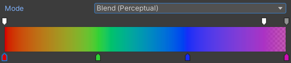 Perceptual blend gradient mode