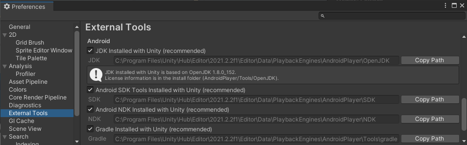 unity android sdk download