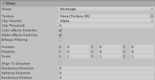 The shape module when set to Rectangle mode