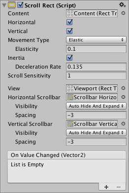 Unity - Manual: Scroll Rect