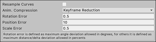 Define a position error of 10% on a simple animation of a translation on the y-axis