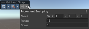 Increment Snap section of the Grid and Snap window