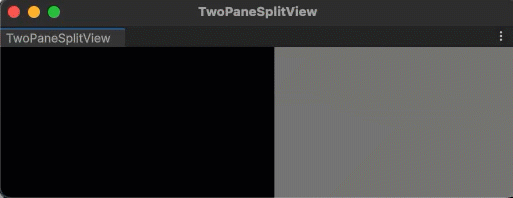 TwoPaneSplitView example