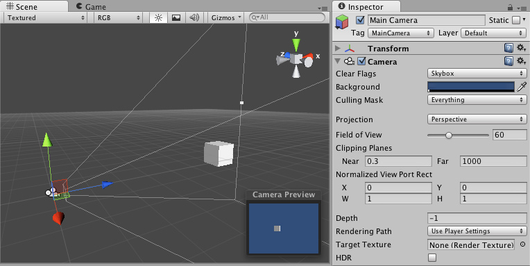 Unity Cameras