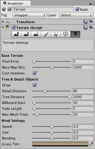 Unity Other Settings