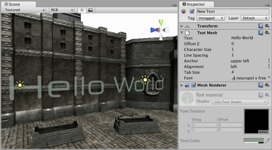 add text mesh pro to gameobject in editor