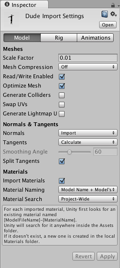 fbx unity import settings