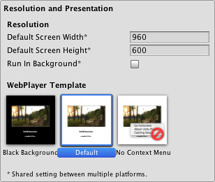 unity pc build resolution