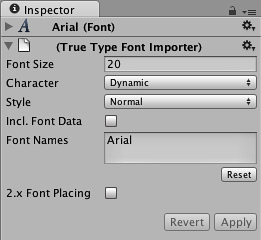 fontbook to unity