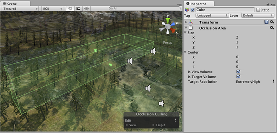 Occlusion Area properties for moving objects.