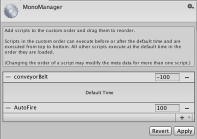 Unity - Manual: Script Execution Order settings