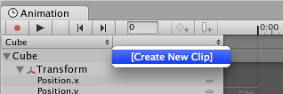 Create a new Animation Clip