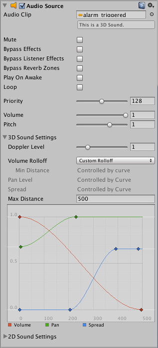 Unity - Manual: Audio Source