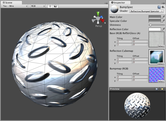 A Shader is implemented through a Material