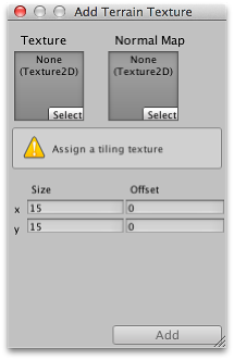 Add Texture window