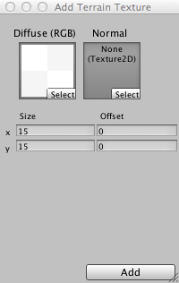 Add Texture window (Diffuse)