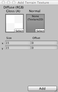 Add Texture window (Specular)