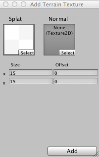 Add Texture window (Custom)